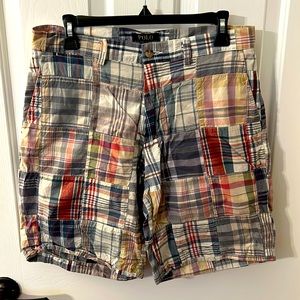 Plaid Polo Shorts